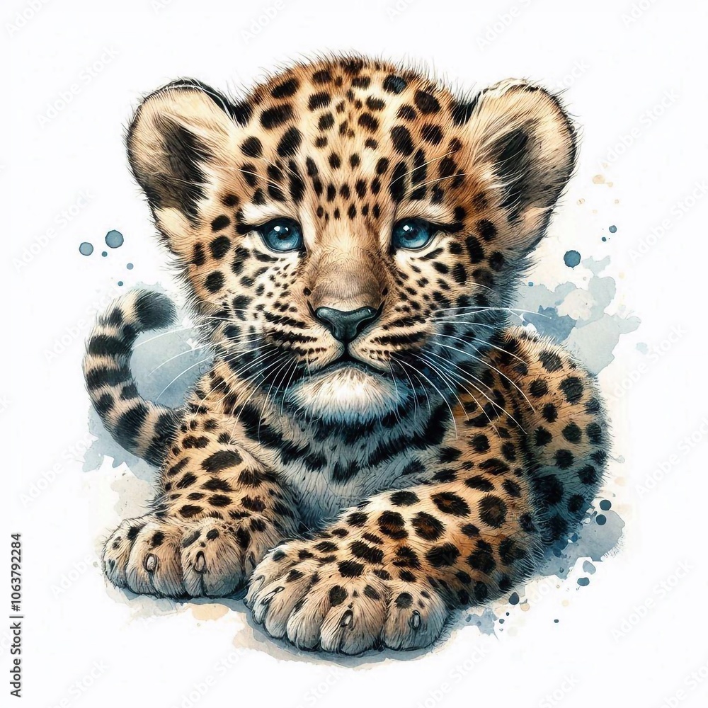 Fototapeta premium Leoparden Tattoo