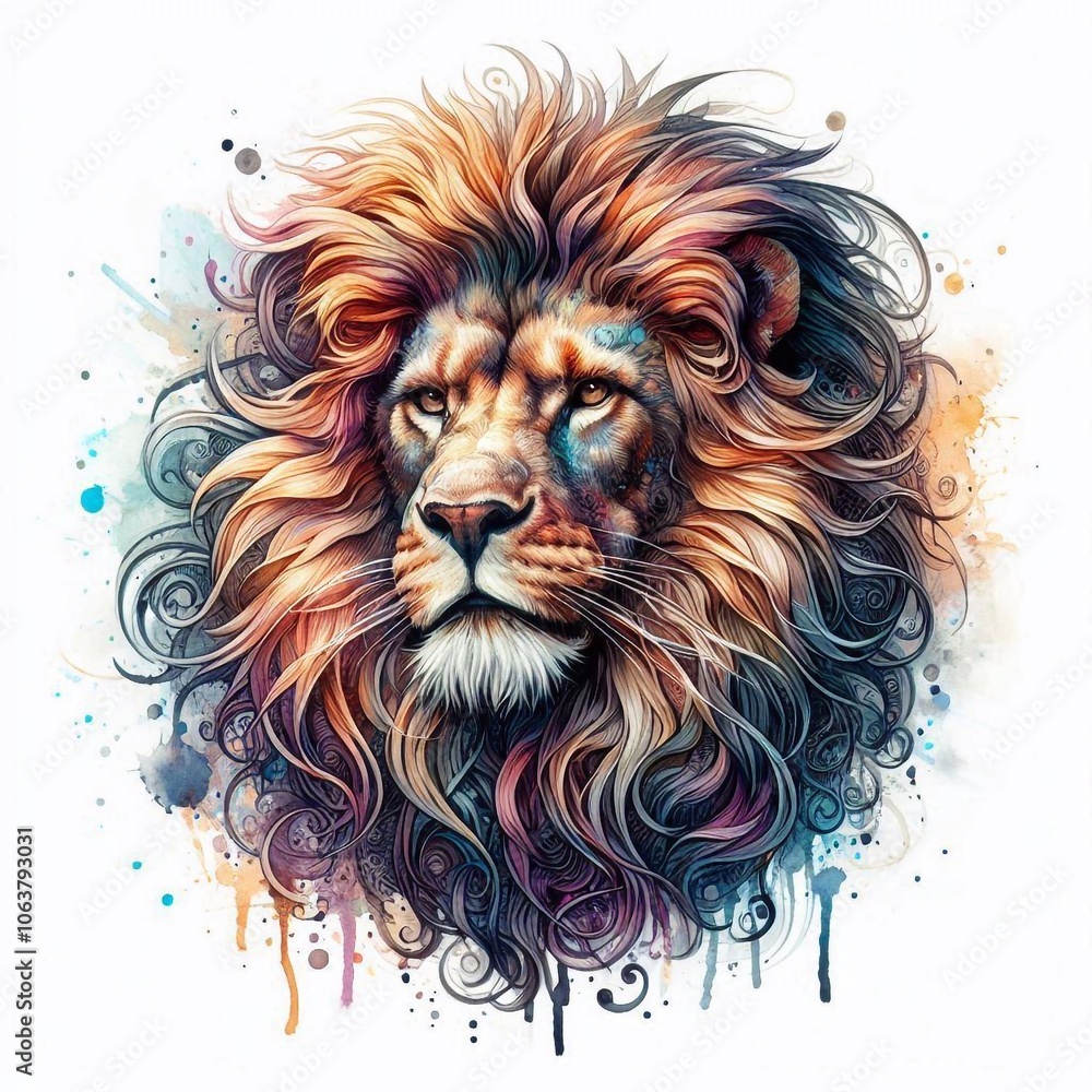 Naklejka premium Löwen Tattoo