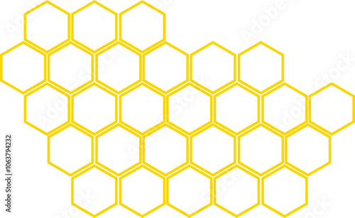 Hexagon Honeycomb Outline