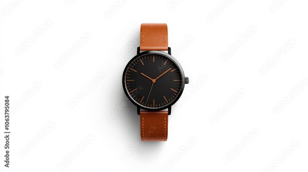 Minimalist Black and Tan Watch Minimalist Black and Tan Watch