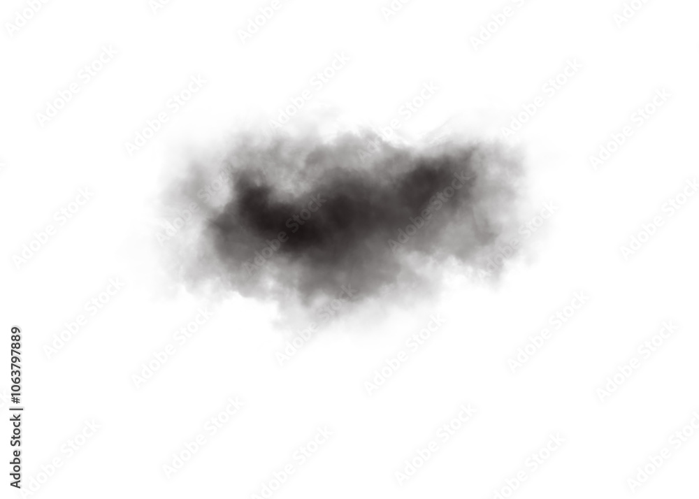 Realistic black cloud transparent background Realistic black cloud transparent background