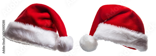 Gorro do Papai Noel em fundo transparente PNG photo