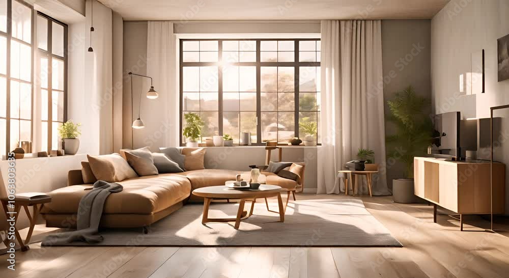 beautiful interior design of a luxury apartment, bright and cheerful tones, beautiful materials, soft beautiful interior design of a luxury apartment, bright and cheerful tones, beautiful materials, soft