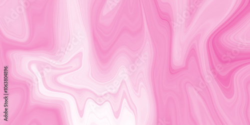 abstract Luxurious pink oil paint liquid fluid marbling flow effect, swirls of colorful paint liquid mixing background, Abstract Pink and White Wavy Pattern Design.