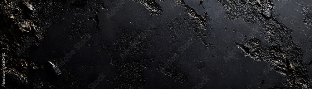 Black Textured Surface with Golden Streaks Black Textured Surface with Golden Streaks