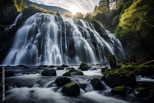 Waterfall's Majestic Plunge