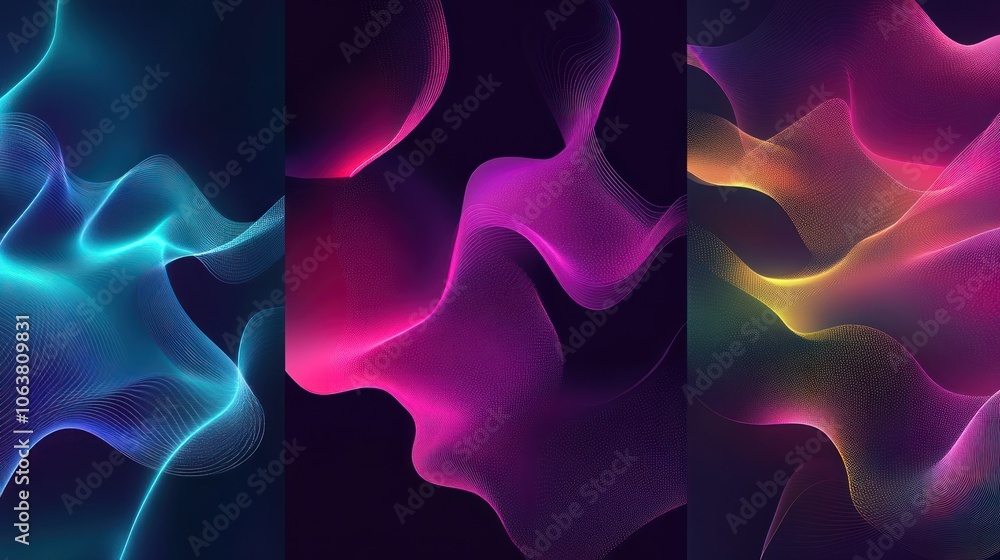 Fototapeta premium Abstract Waves of Color