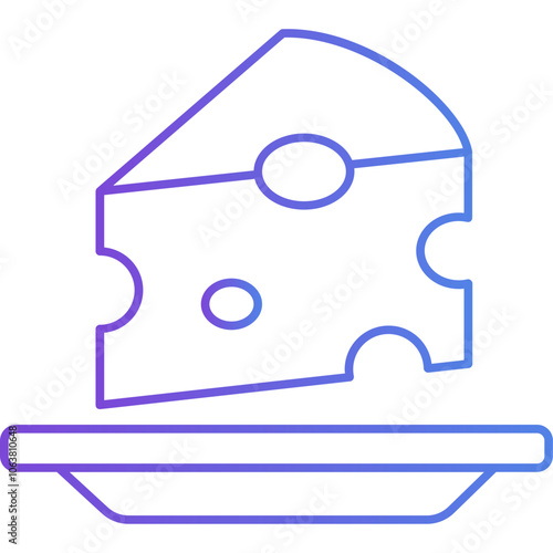Cheese vector icon