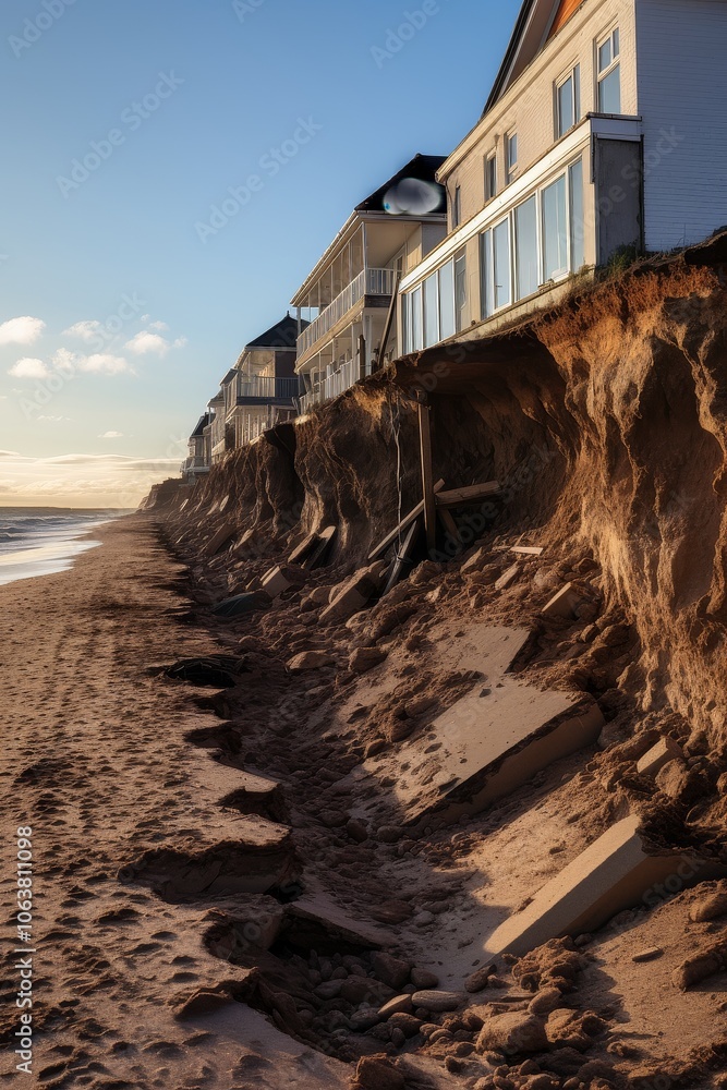 Fotografie Coastal Erosion Prevention Measures