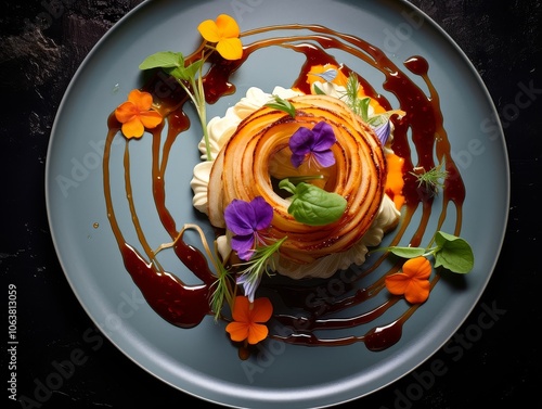 Fototapeta Naklejka Na Ścianę i Meble -  Culinary Creation: The Art of Plating