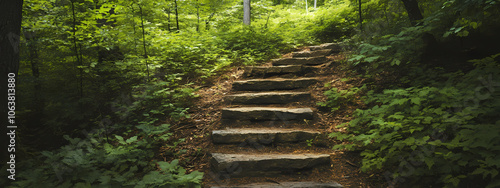 Hiker’s Green Ascent