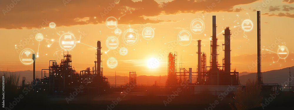 Futuristic Refinery with Cloud Integration Futuristic Refinery with Cloud Integration