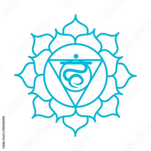 visuddha throat chakra mandala
