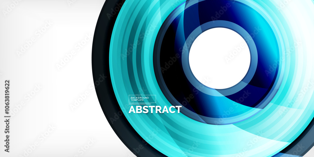 Bright colorful circles with light effects. Abstract background Bright colorful circles with light effects. Abstract background