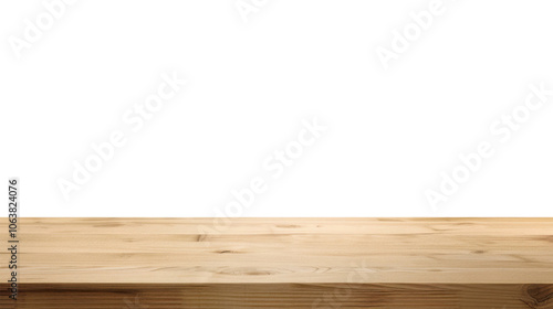 Wallpaper Mural Wood table with perspective view. Wooden desk isolated on transparent background with top front view. Realistic kitchen board vector illustration. Rustic countertop of timber surface, floor, deck Torontodigital.ca