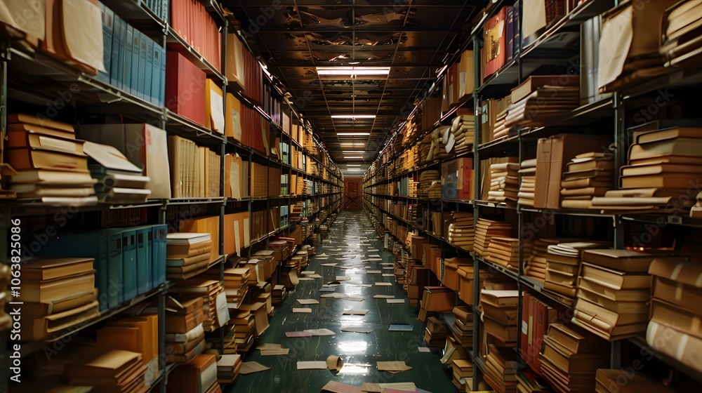 Expansive Library Shelves Filled with Endless Knowledge and Scholarly Tomes Expansive Library Shelves Filled with Endless Knowledge and Scholarly Tomes