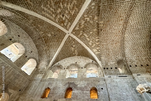 Obraz na płótnie The unique interior of ancient St Nicholas Church in Turkey w salonie