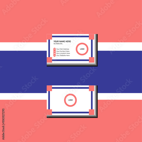 Double Sided   and colourfull Modern Business Card Design 