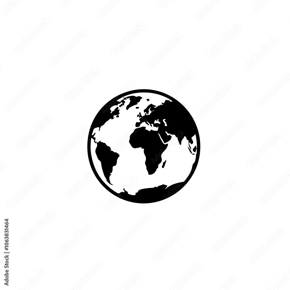 Fototapeta premium Earth Globe Vector Logo