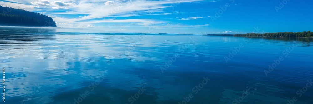A tranquil landscape of a clear lake reflecting the surrounding trees and sky, trees, lake A tranquil landscape of a clear lake reflecting the surrounding trees and sky, trees, lake