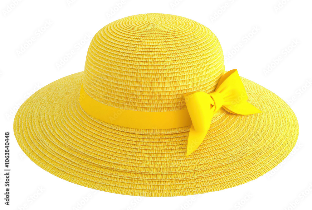 Discover the perfect yellow sun hat to elevate your summer style and protect your skin transparent background Discover the perfect yellow sun hat to elevate your summer style and protect your skin transparent background
