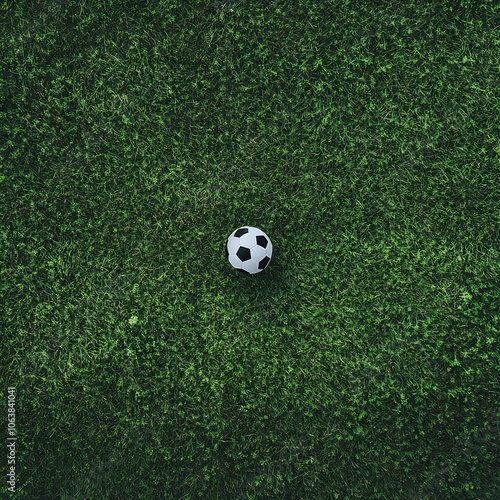 Soccer Ball on Green Grass Field