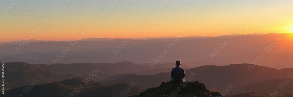 A breathtaking view of a mountain range during sunset, with vibrant colors painting the sky, tranquility, scenic view A breathtaking view of a mountain range during sunset, with vibrant colors painting the sky, tranquility, scenic view