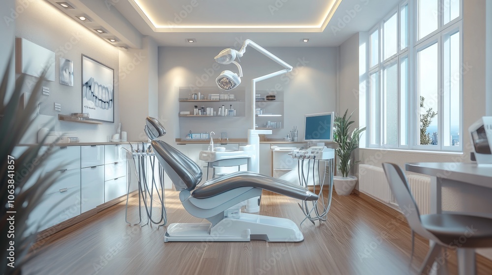 Modern dental clinic interior enhances patient experience with comfort and style Modern dental clinic interior enhances patient experience with comfort and style
