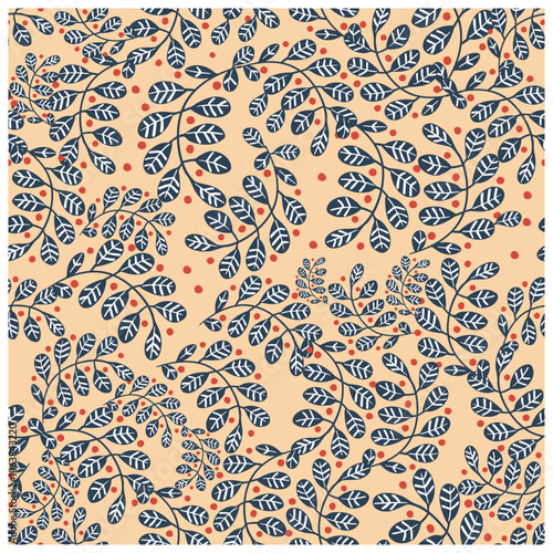 Decorative colorful flower scarf. hand drawn pink floral seamless pattern in vintage style, hand painting print with abstract flowers, leaves and plants, doted textured backgrounds