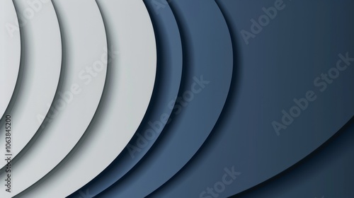 Grey with Deep Blue Abstract Background for Presentation Design Generative AI