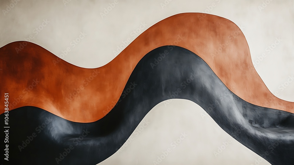 Striking Abstract Shapes on White Background Striking Abstract Shapes on White Background