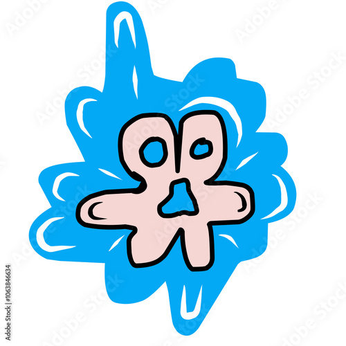 Cartoon water bmonster