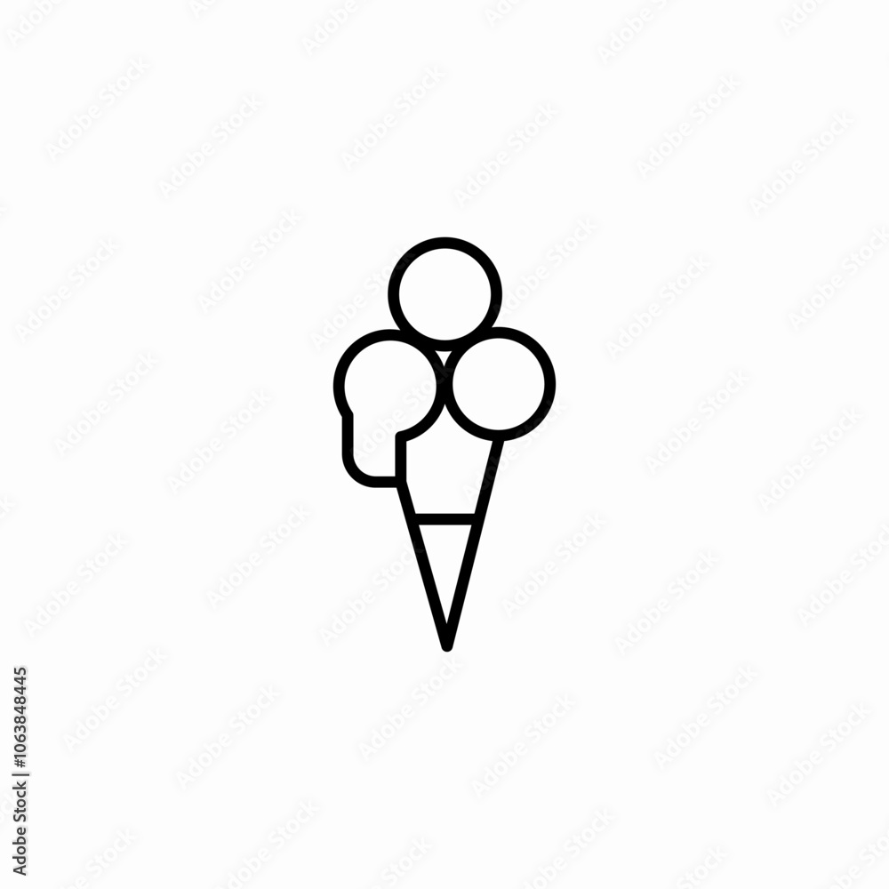 ice cream cone icon sign vector ice cream cone icon sign vector