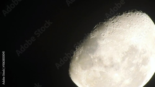 Moon Texture Background A moon - Camera Zoom In photo