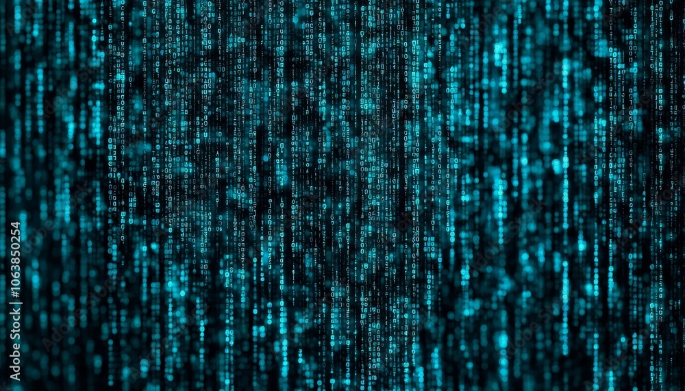Abstract green and black digital matrix background for technology or data concepts. Abstract green and black digital matrix background for technology or data concepts.