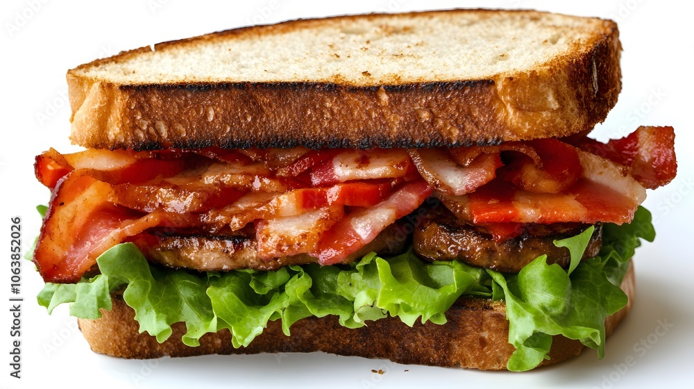 BLT Sandwich Food, Photo Realistic, White Background, Wallpaper, Cover and Screen for Smartphone, PC, Laptop, 9:16 and 16:9 Format BLT Sandwich Food, Photo Realistic, White Background, Wallpaper, Cover and Screen for Smartphone, PC, Laptop, 9:16 and 16:9 Format