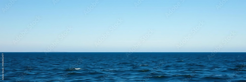 A serene ocean background with calm blue water and clear skies, perfect for a peaceful and tranquil setting, horizon, nature A serene ocean background with calm blue water and clear skies, perfect for a peaceful and tranquil setting, horizon, nature