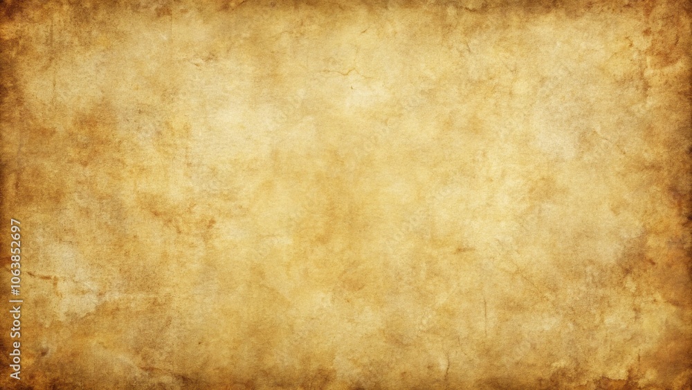 Obraz premium A vintage paper texture with subtle yellowing and rough, distressed edges. The background ideal for historical or rustic-themed designs
