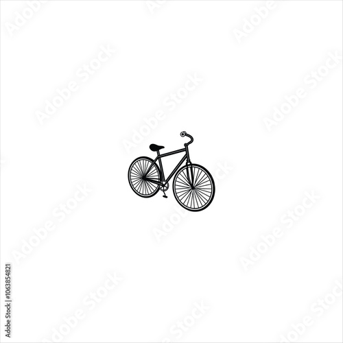 bicycle isolated on white