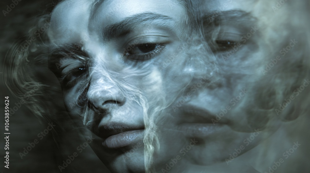 Ephemeral Whispers: A Portrait of Smoke and Shadow Ephemeral Whispers: A Portrait of Smoke and Shadow