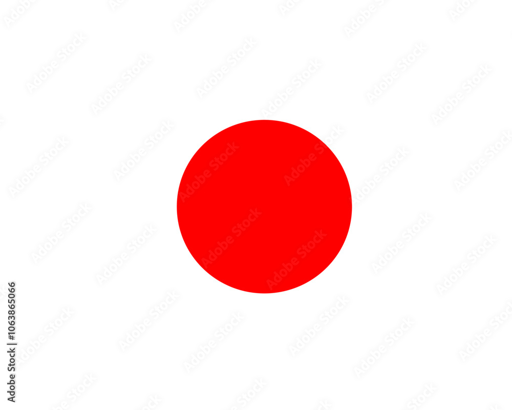 Illustration vector graphic of the Japanese flag Illustration vector graphic of the Japanese flag