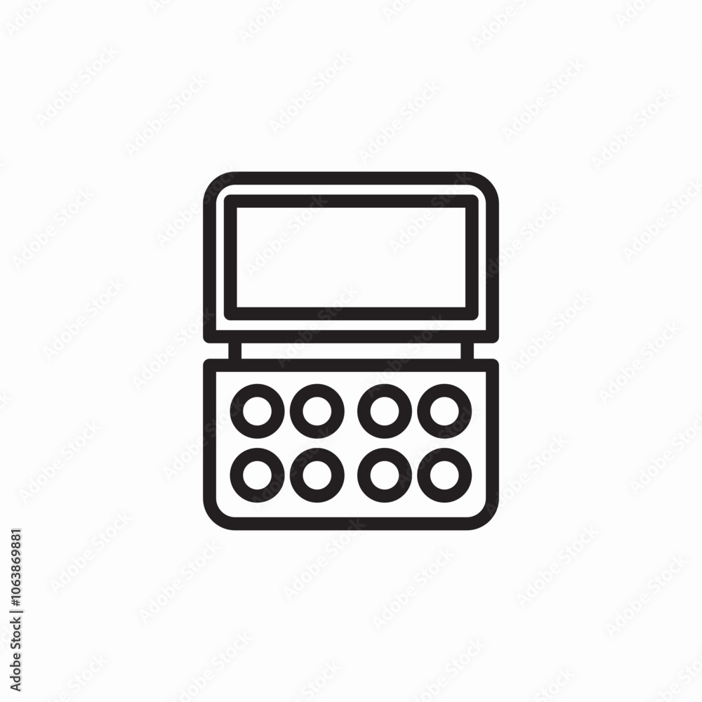 eyeshadow set icon sign vector eyeshadow set icon sign vector