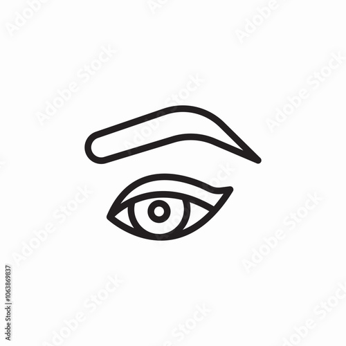 eye makeup icon sign vector