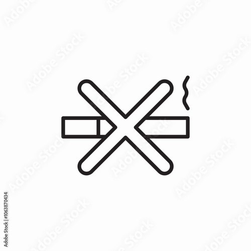 smoking prohibited icon sign vector