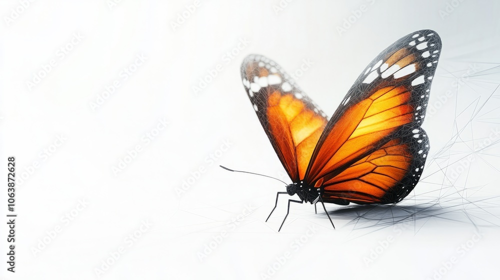 Fototapeta premium butterfly isolated on white