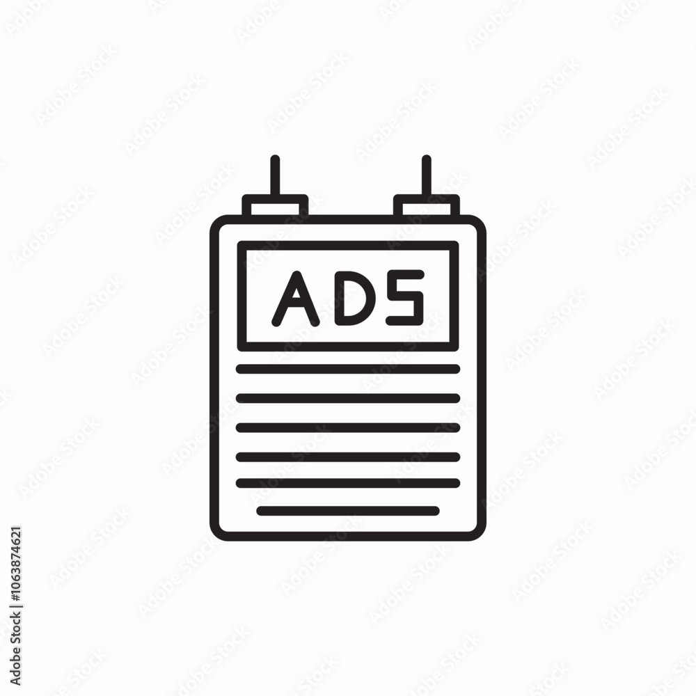 ads badge icon sign vector ads badge icon sign vector