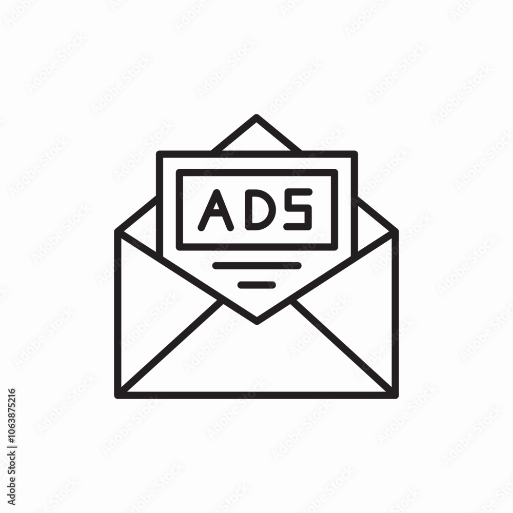 mail marketing ads icon sign vector mail marketing ads icon sign vector