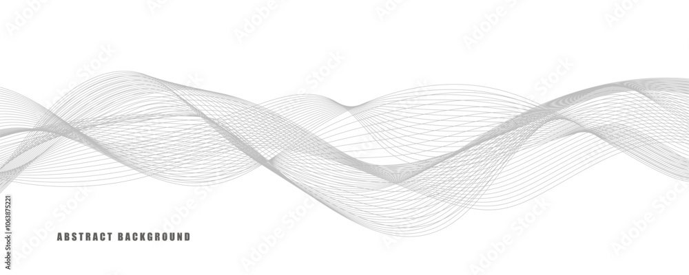 Abstract wavy line art background.