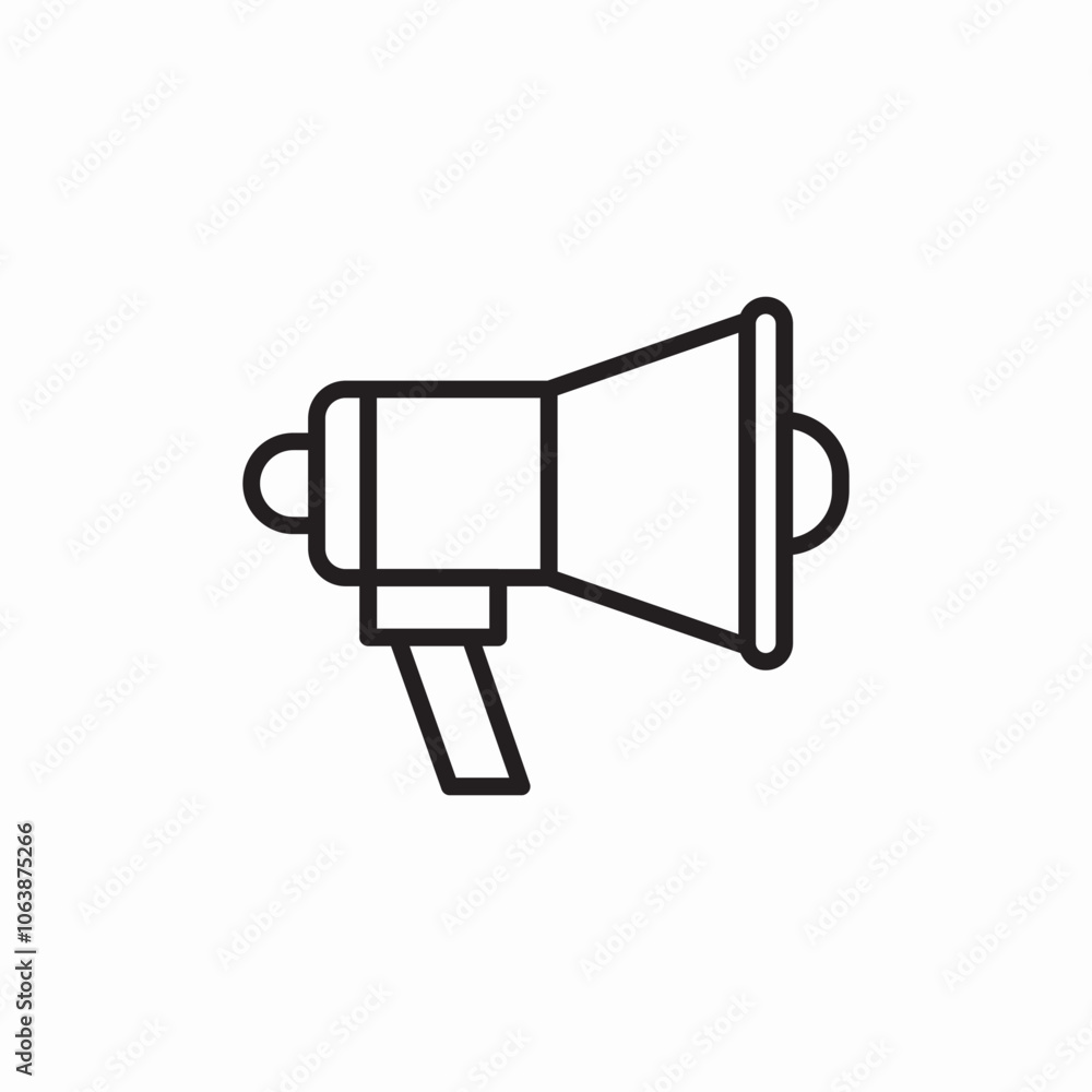 marketing megaphone icon sign vector marketing megaphone icon sign vector