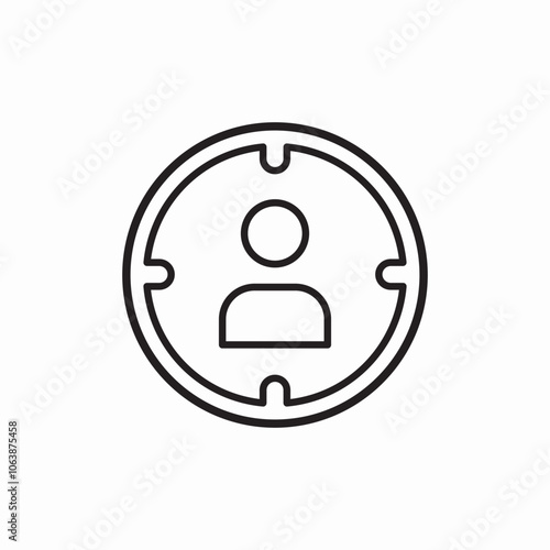 recruitment target hunt icon sign vector